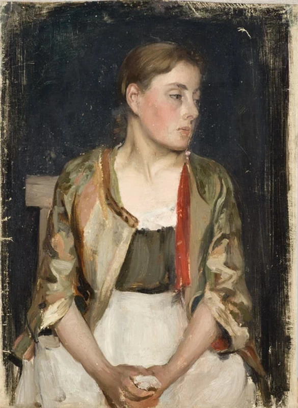 Giovane donna seduta - Art Museum of Estonia's painting collection, Tallinn